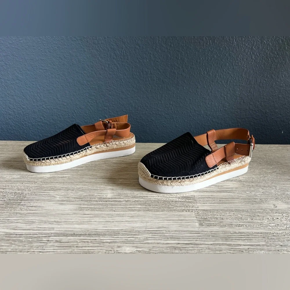 NWOT!!! Vince Camuto Black and Tan Espadrilles